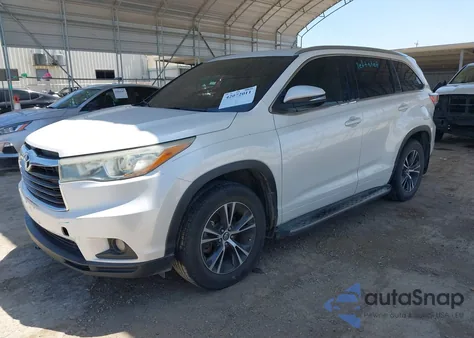 2016 Toyota Highlander Xle V6 из США, поврежденный, VIN 5TDKKRFH0GS169026